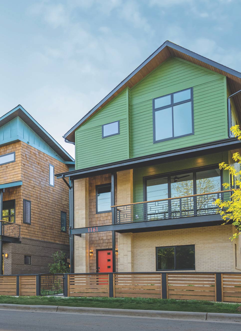 revolve residential atlas urban homes noda exterior green house